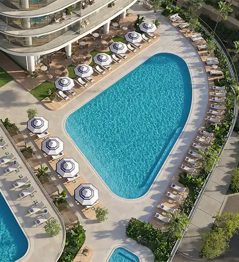 Cipriani Residences Miami Amenities - the resort style pools